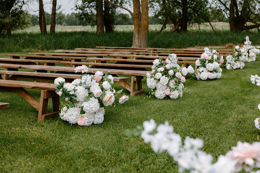 The Finley Aisle Flowers - set of 12